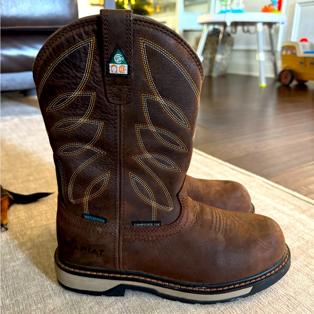 Ariat Brown Leather Cowboy Boots
